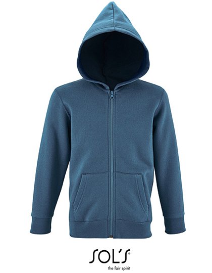 SOL´S Kids' Zip Hoodie Stone – Slate Blue