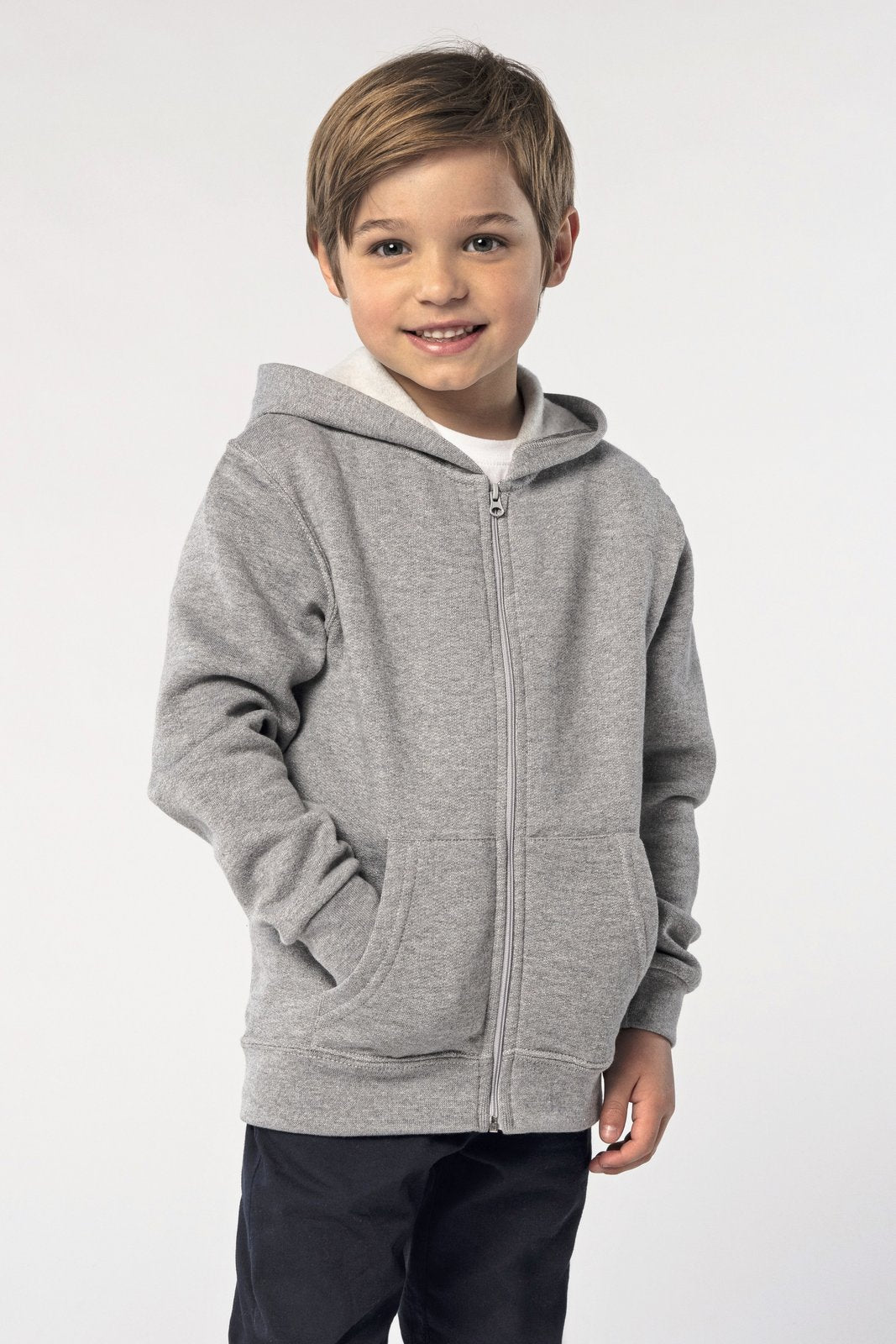 SOL´S Kids' Zip Hoodie Stone