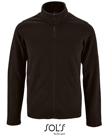 SOL´S Men's Plain Fleece Jacket Norman – Black