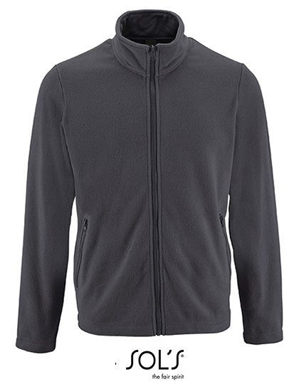 SOL´S Men's Plain Fleece Jacket Norman – Charcoal Grey (Solid)