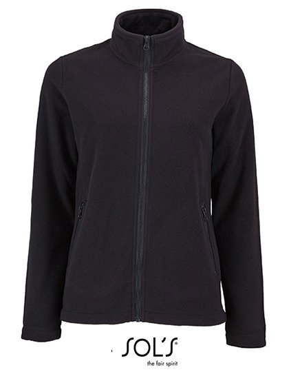 SOL´S Women's Plain Fleece Jacket Norman – Black