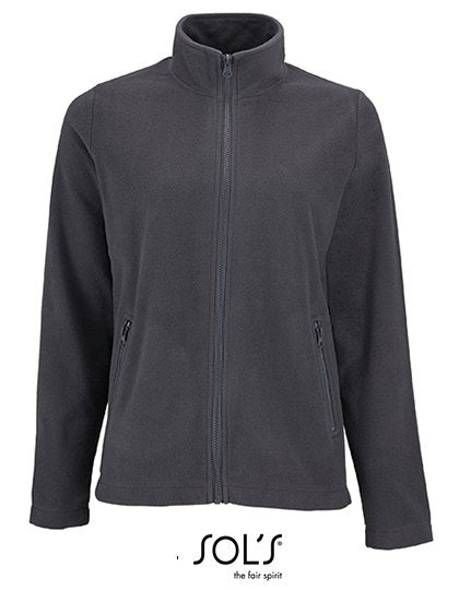 SOL´S Women's Plain Fleece Jacket Norman – Charcoal Grey (Solid)
