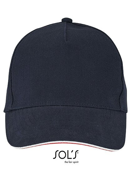 SOL´S Unisex Contrast Three-Colour Cap Longchamp – French Navy
