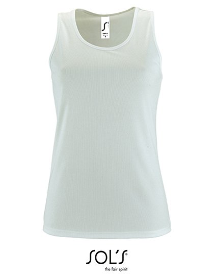 SOL´S Women's Sports Tank Top Sporty – White