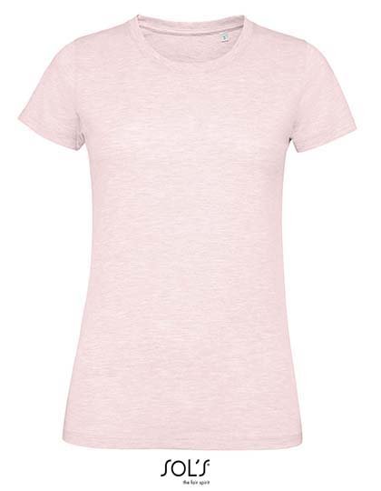 SOL´S Women's Round Neck Fitted T-Shirt Regent – Heather Pink
