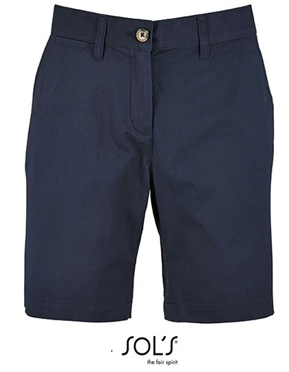 SOL´S Women's Chino Bermuda Shorts Jasper – French Navy