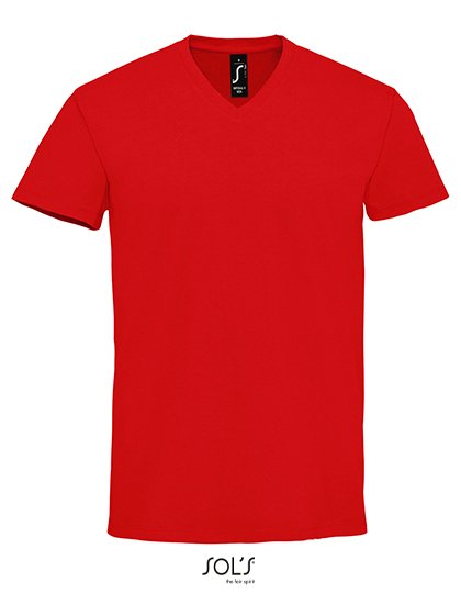 SOL´S Men's Imperial V-Neck T-Shirt – Red