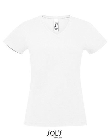 SOL´S Women's Imperial V-Neck T-Shirt – White