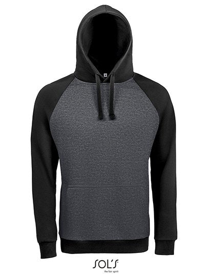 SOL´S Unisex Seattle Sweat – Charcoal Grey Melange / Black