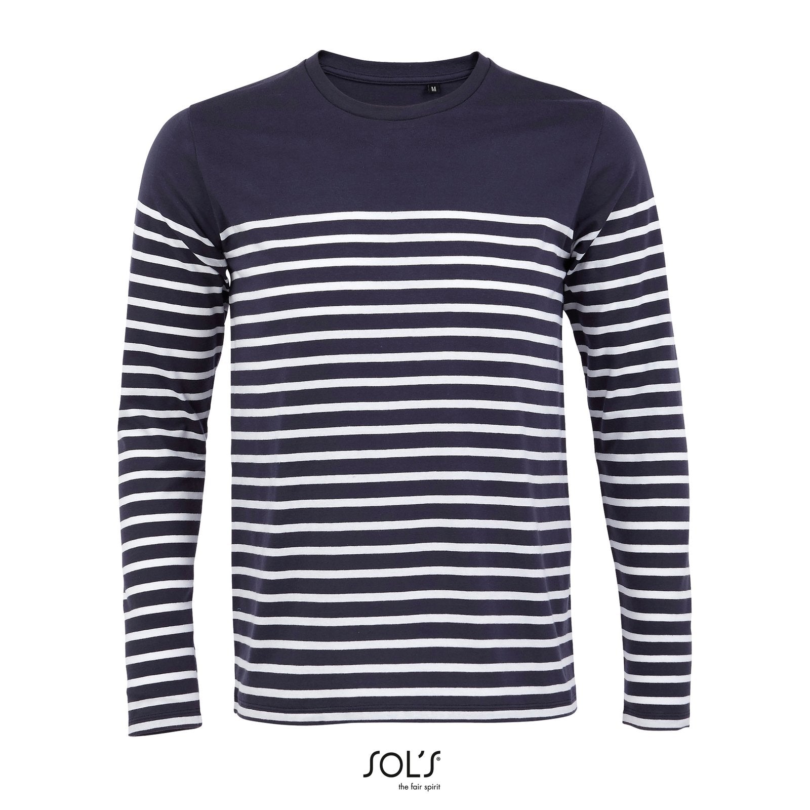 SOL´S Men's Long Sleeve Striped T-Shirt Matelot