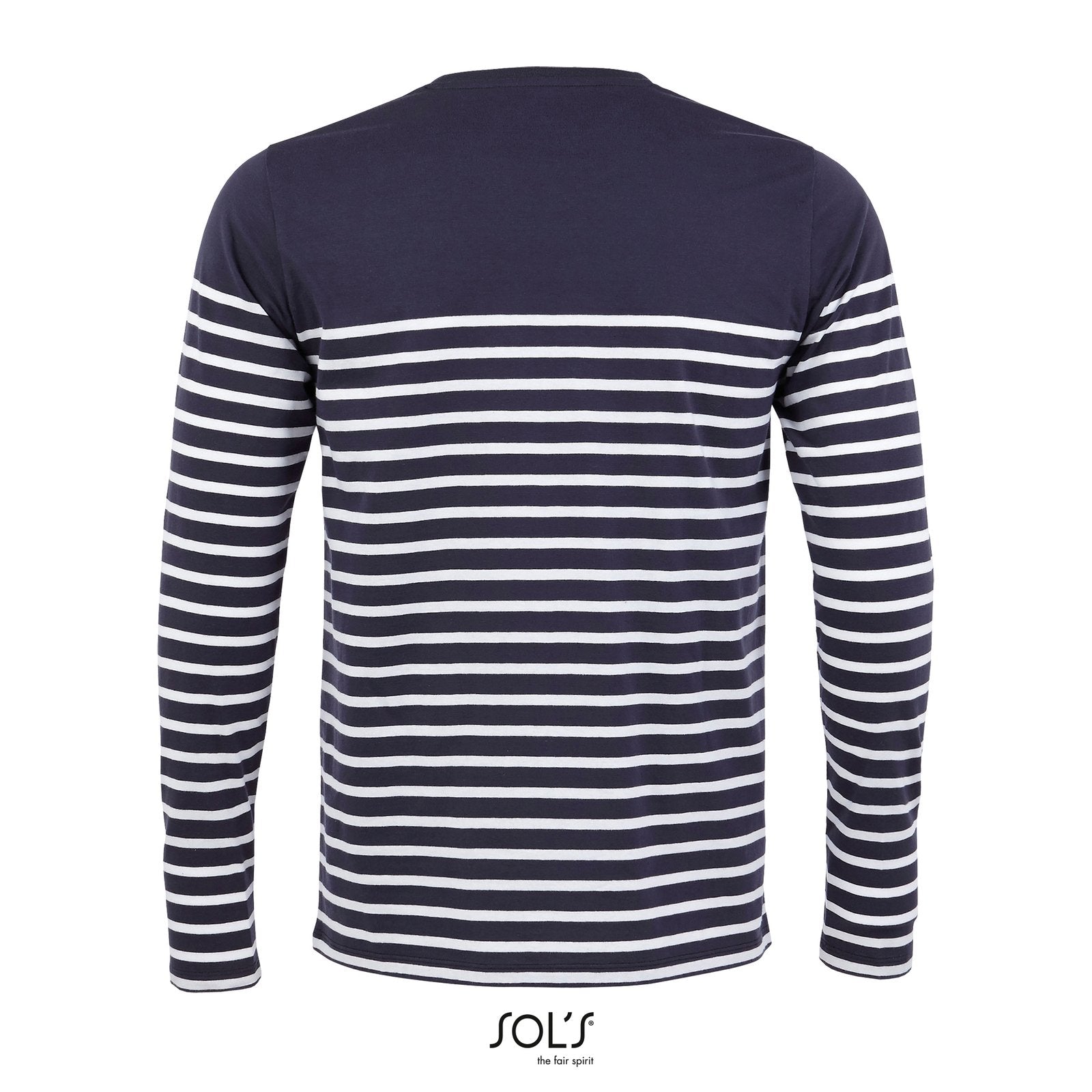 SOL´S Men's Long Sleeve Striped T-Shirt Matelot