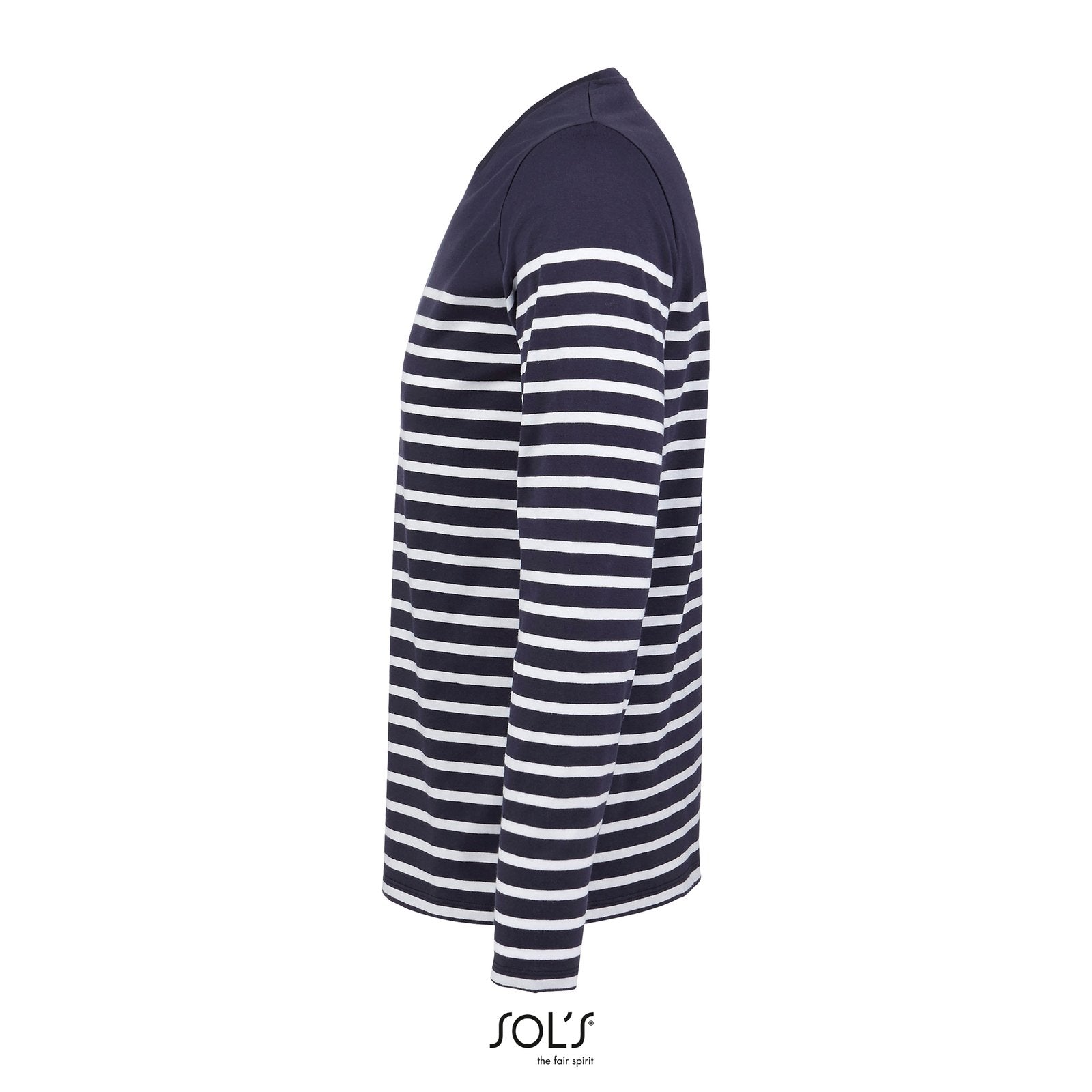SOL´S Men's Long Sleeve Striped T-Shirt Matelot