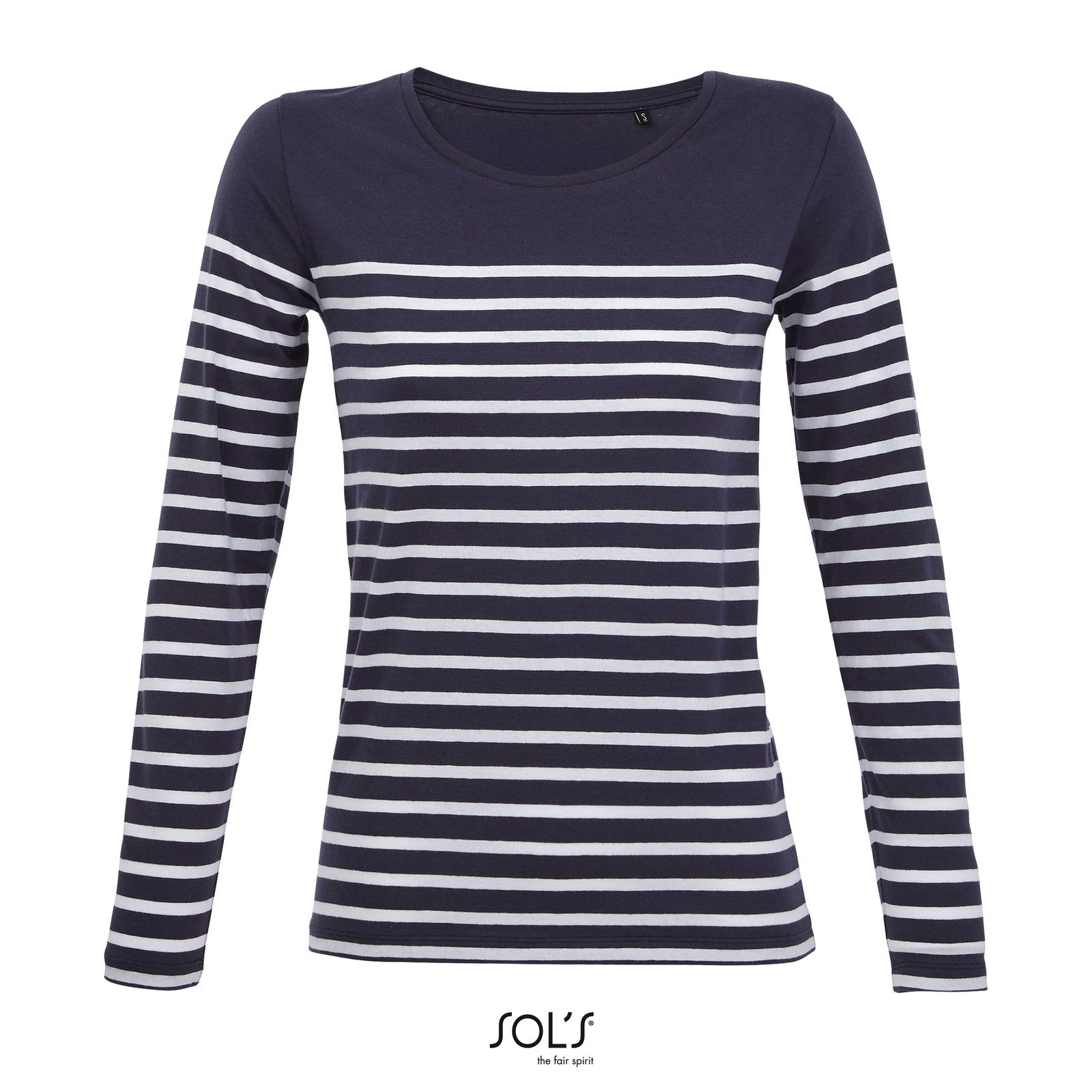 SOL´S Women's Long Sleeve Striped T-Shirt Matelot