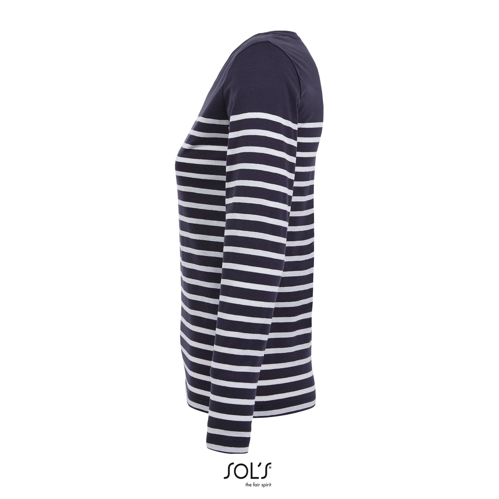 SOL´S Women's Long Sleeve Striped T-Shirt Matelot