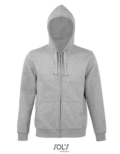 SOL´S Men's Zip Hoodie Spike – Heather Grey Melange