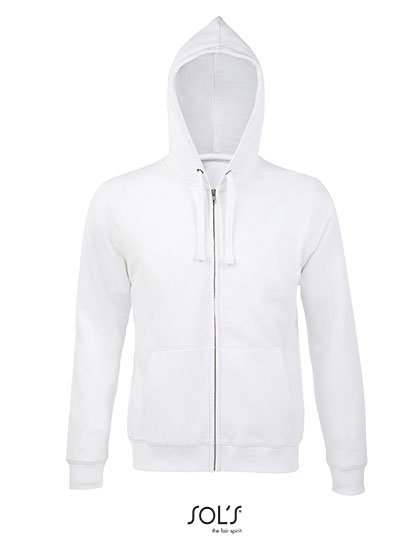 SOL´S Men's Zip Hoodie Spike – White