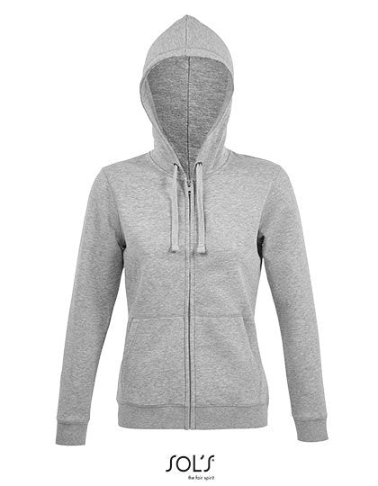 SOL´S Women's Zip Hoodie Spike – Heather Grey Melange