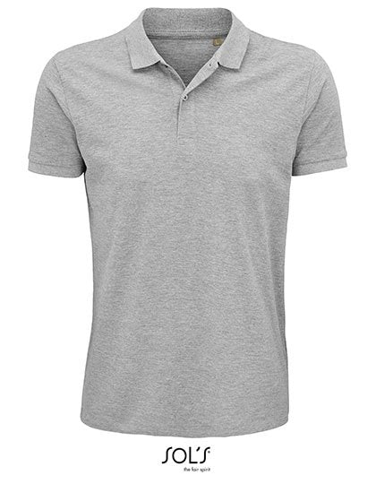 SOL´S Men's Planet Polo Shirt – Grey Melange