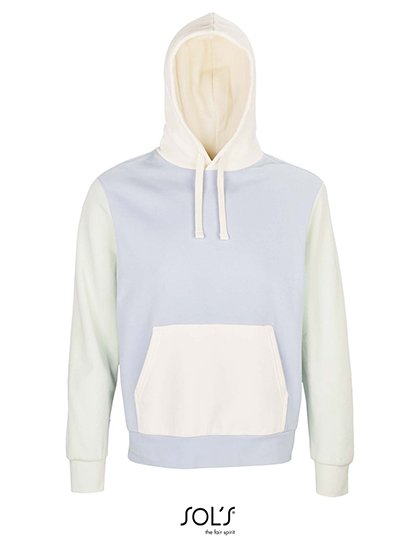SOL´S Unisex Collins Hooded Sweatshirt – Creamy Blue / Creamy White