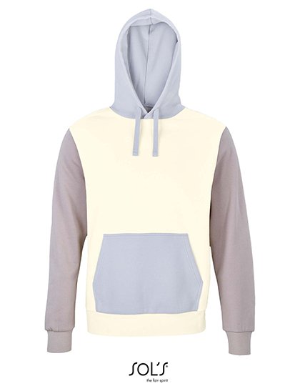 SOL´S Unisex Collins Hooded Sweatshirt – Natural / Creamy Blue