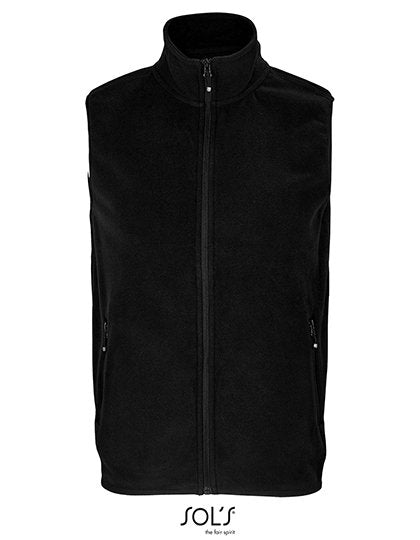 SOL´S Unisex Factor Zipped Fleece Bodywarmer – Black