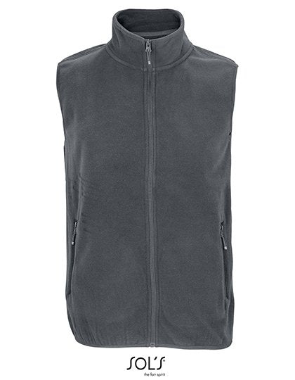 SOL´S Unisex Factor Zipped Fleece Bodywarmer – Charcoal Grey (Solid)