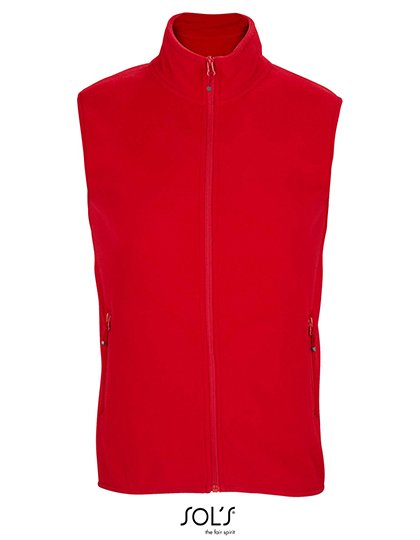 SOL´S Unisex Factor Zipped Fleece Bodywarmer – Red