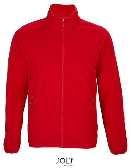 SOL´S Men's Factor Zipped Fleece Jacket – Red