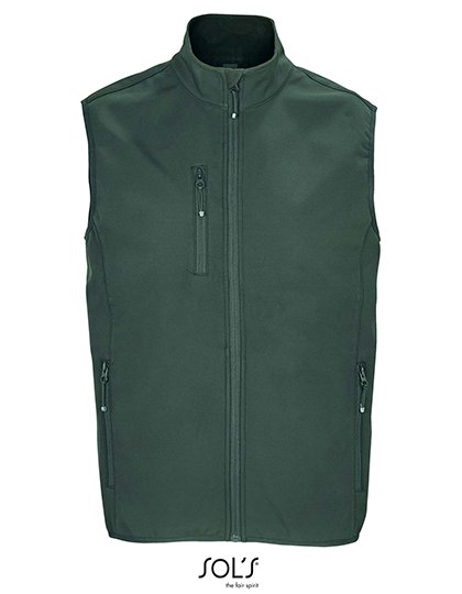 SOL´S Men's Falcon Zipped Softshell Bodywarmer – Forest Green