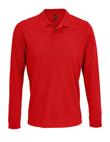 SOL´S Unisex Long Sleeve Polycotton Polo Shirt – Red
