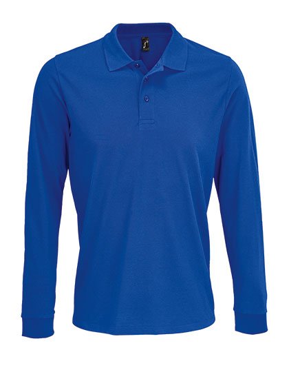SOL´S Unisex Long Sleeve Polycotton Polo Shirt – Royal Blue 241