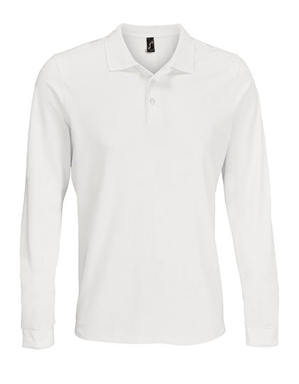 SOL´S Unisex Long Sleeve Polycotton Polo Shirt – White