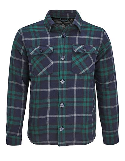 SOL´S Unisex Checkered Overshirt Noah – Green Empire