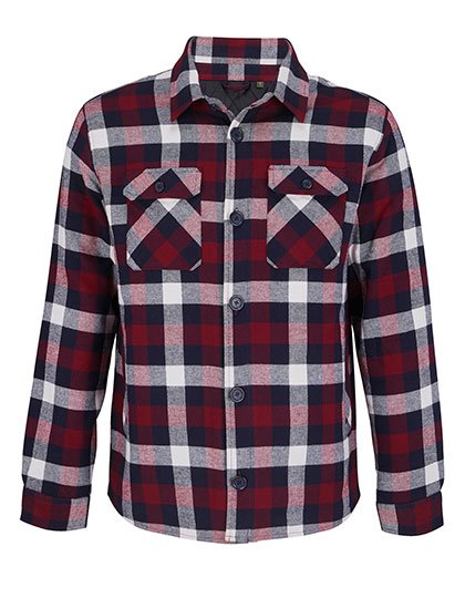 SOL´S Unisex Checkered Overshirt Noah – Medium Burgundy