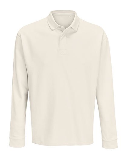 SOL´S Unisex Polo Collar Sweatshirt Heritage – Off White