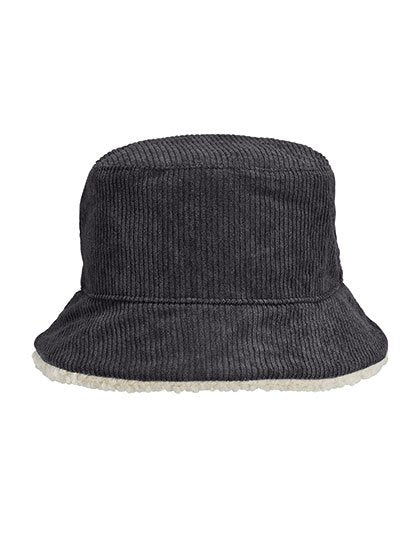 SOL´S Reversible Sherpa And Velvet Bucket Hat – Carbon Grey / Shear Beige