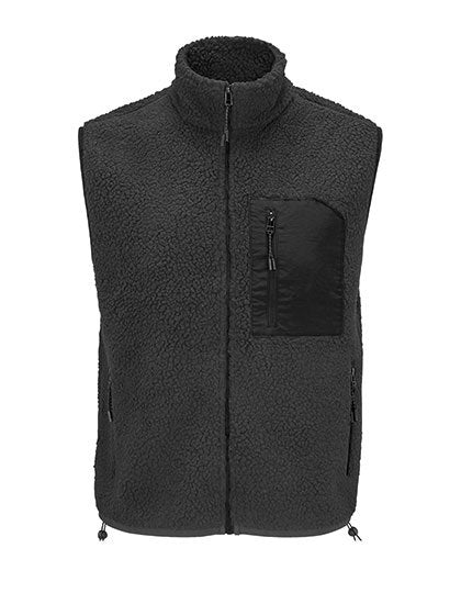 SOL´S Unisex Sherpa Bodywarmer Fury – Carbon Grey / Black