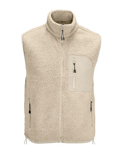 SOL´S Unisex Sherpa Bodywarmer Fury – Shear Beige / Beige