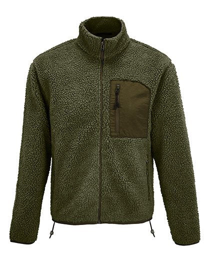 SOL´S Unisex Sherpa Jacket Fury – Army / Dark Army