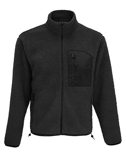 SOL´S Unisex Sherpa Jacket Fury – Carbon Grey / Black