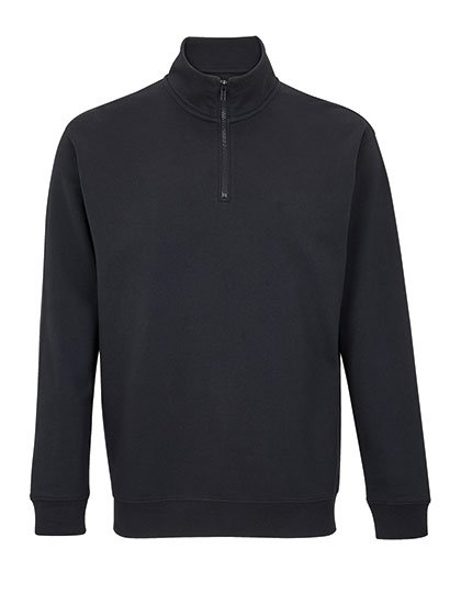 SOL´S Unisex 1/4 Zip Sweatshirt Conrad – Black