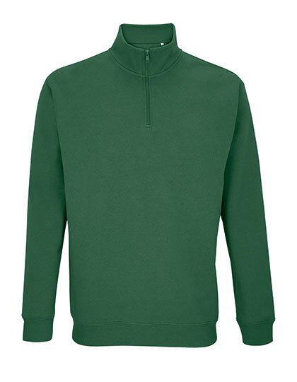 SOL´S Unisex 1/4 Zip Sweatshirt Conrad – Bottle Green