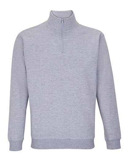 SOL´S Unisex 1/4 Zip Sweatshirt Conrad – Grey Melange