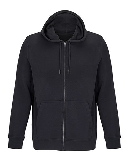 SOL´S Unisex Full-Zip Hoodie Calipso – Black