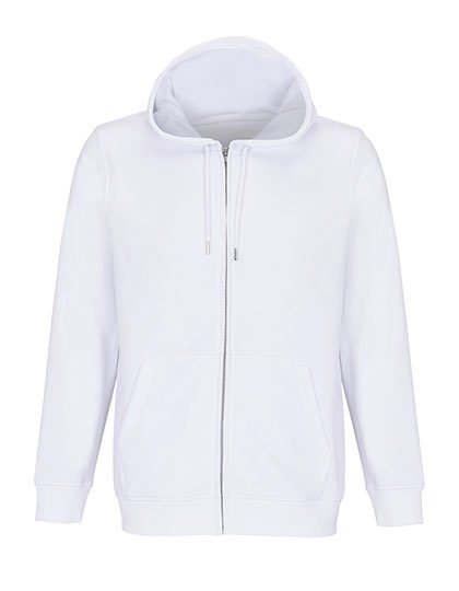 SOL´S Unisex Full-Zip Hoodie Calipso – White