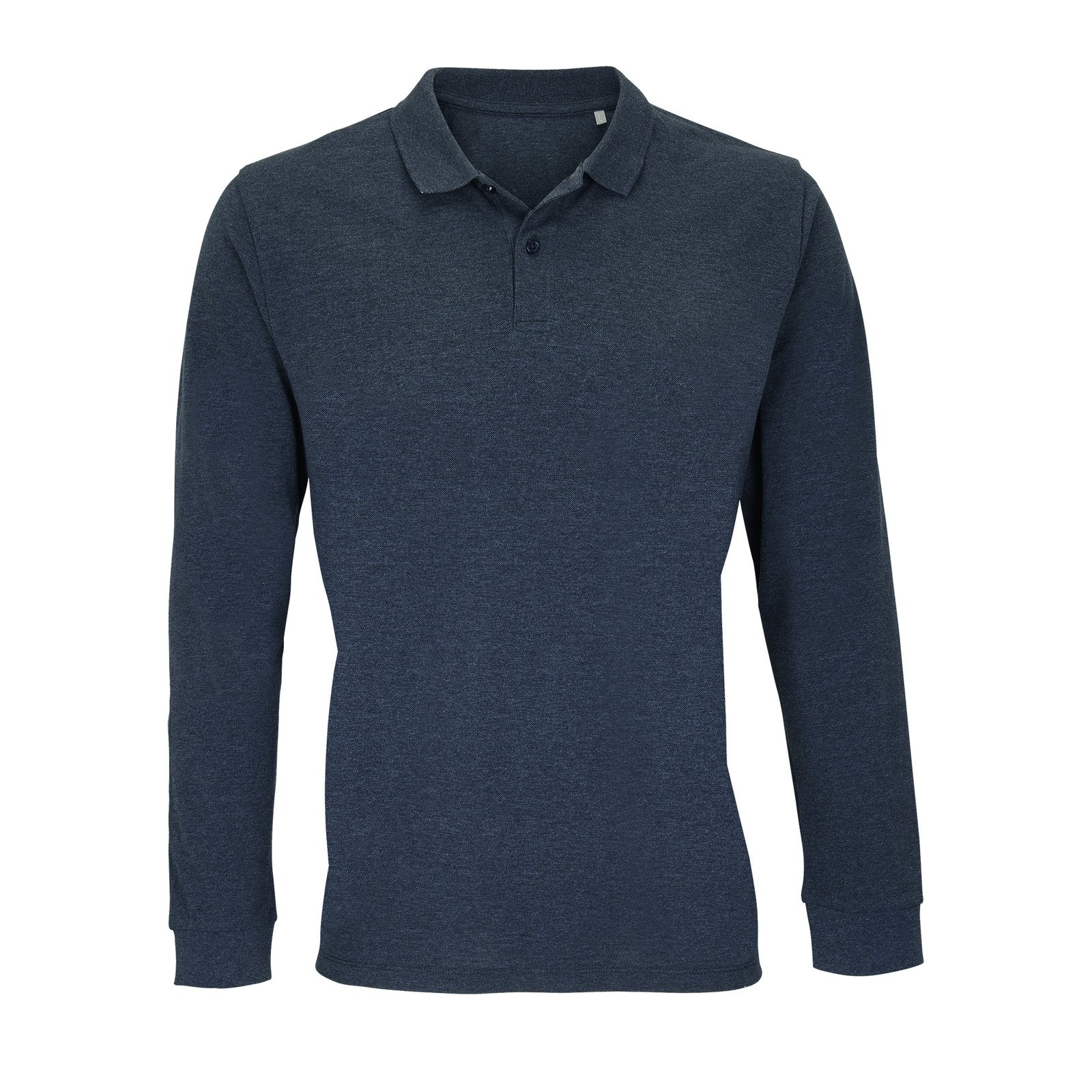SOL´S Unisex Long Sleeve Polo Shirt Planet – Charcoal Melange
