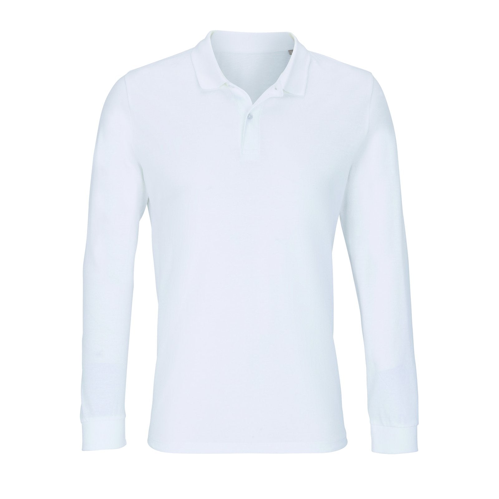 SOL´S Unisex Long Sleeve Polo Shirt Planet – White