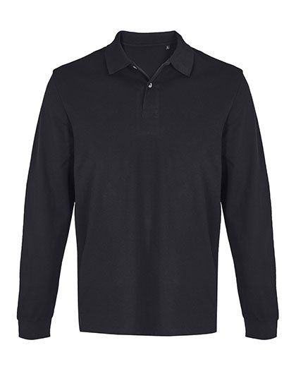 SOL´S Unisex Pacific Polo Shirt Longsleeve – Black