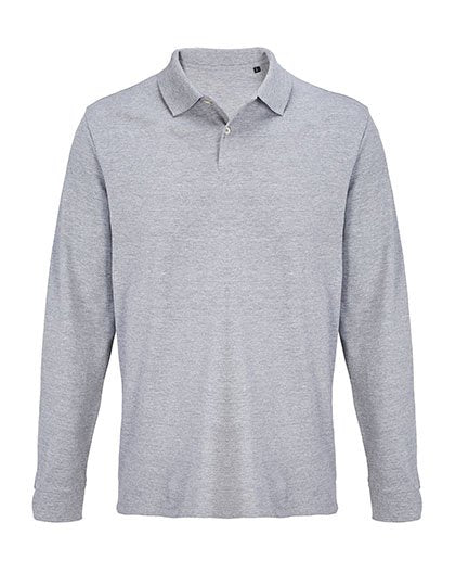 SOL´S Unisex Pacific Polo Shirt Longsleeve – Grey Melange