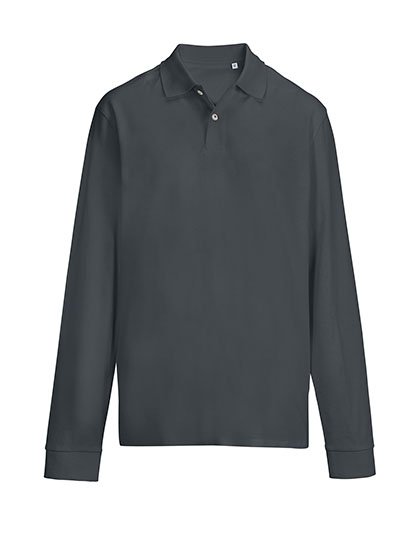 SOL´S Unisex Pacific Polo Shirt Longsleeve – Mouse Grey (Solid)